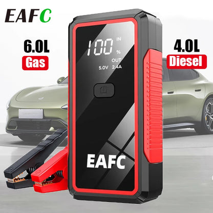 Prenosni avtomobilski starter EAFC 2000A – 20000mAh power bank in booster 12V, univerzalen za bencin in dizel