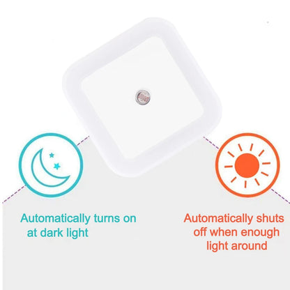 EU/US vtična LED nočna svetilka z senzorjem svetlobe – varčna, za otroke, ob postelji, kopalnico ali stensko uporabo, za spalnico in dom