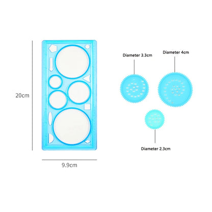 Kreativni spirograf – set geometrijskih šablon za risanje, ustvarjalna in izobraževalna igrača za otroke