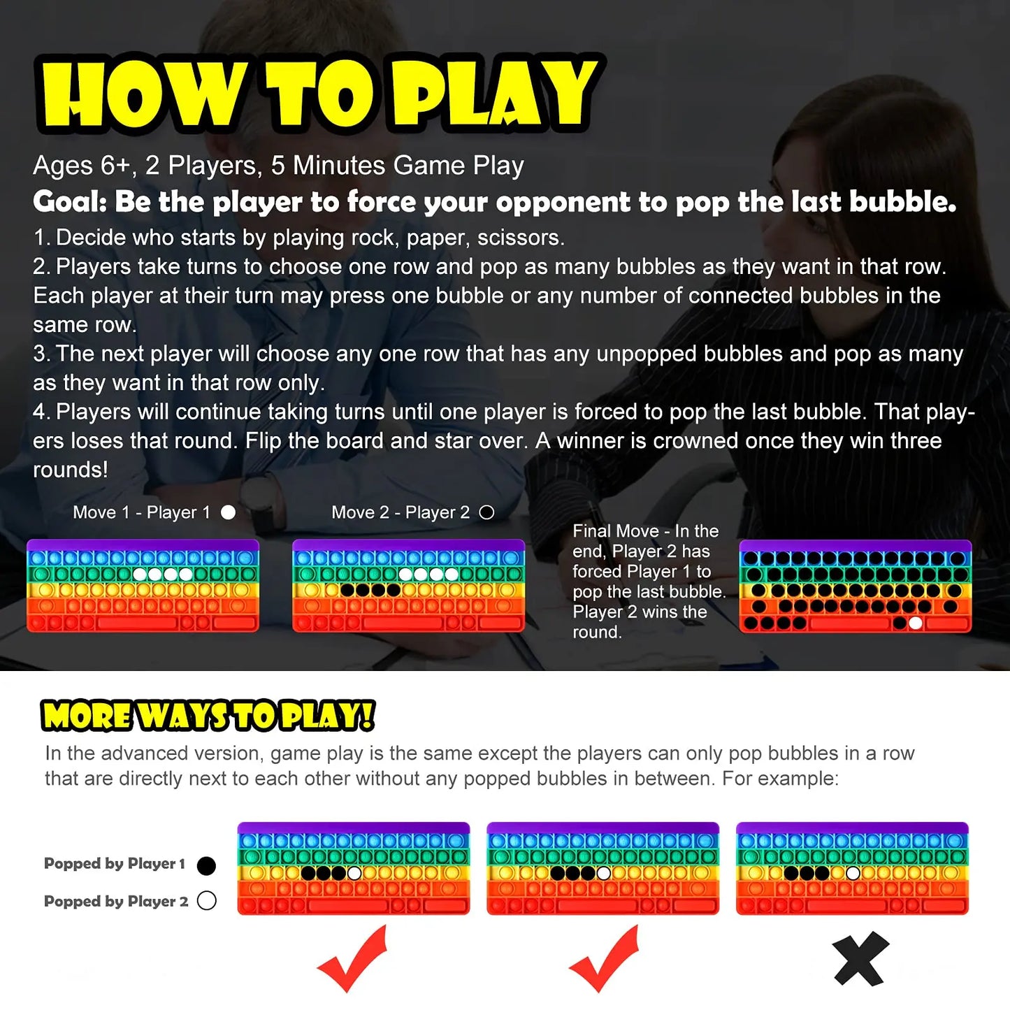 Pop It bubble tipkovnica | Antistres igrača za otroke in odrasle