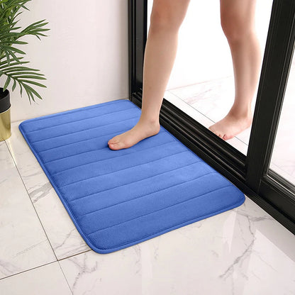 Protizdrsna kopalniška preproga 60x40 cm – hitro vpijanje vode, mehka in udobna