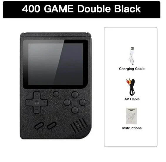 Ročna konzola z 400 klasičnih iger v eni napravi, retro mini žepna igralna naprava.