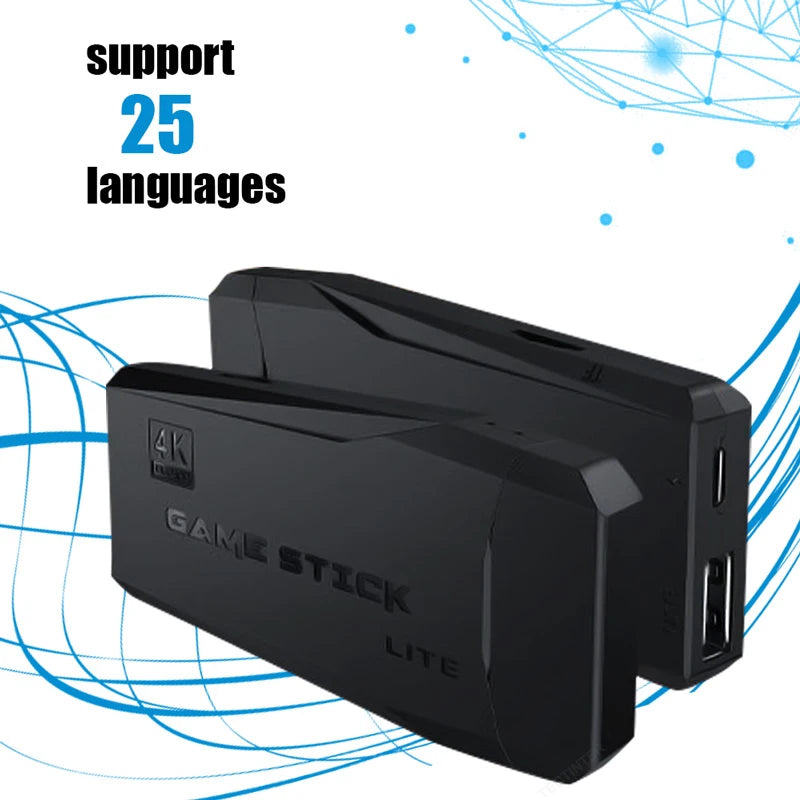 M8 4K Mini Igralna Konzola – 20.000 iger v eni konzoli z dvema brezžičnima kontrolerjema