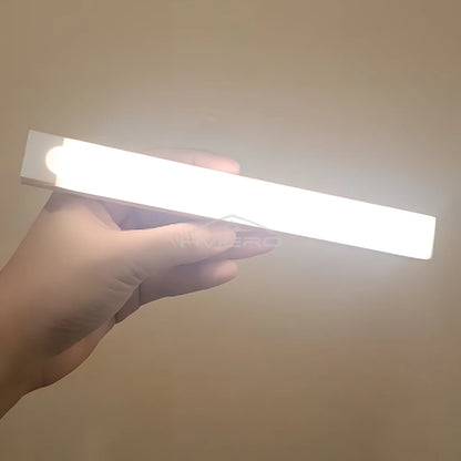 Polnilna LED svetilka z gibanjem – nočna svetloba z indukcijo, prenosna, brezžična, magnetna za omare, kuhinjo, posteljo ali sobo