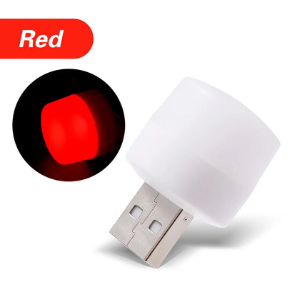 5 kosov USB LED svetilk – 5V 1W, super svetle, varne za oči, za branje, računalnik, mobilno polnjenje, nočna svetloba za dom
