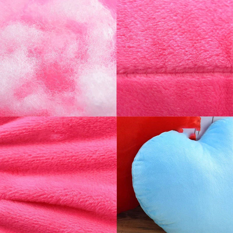 Plišasta blazina v obliki srca – mehka in udobna blazina za spanje, dekoracija za dnevno sobo ali popolno darilo za valentinovo