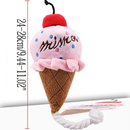 Plišasta Igračka za Male Pse – Kosti za Žvečenje z Zvokom, Primerna za Mladiče in Majhne Pse