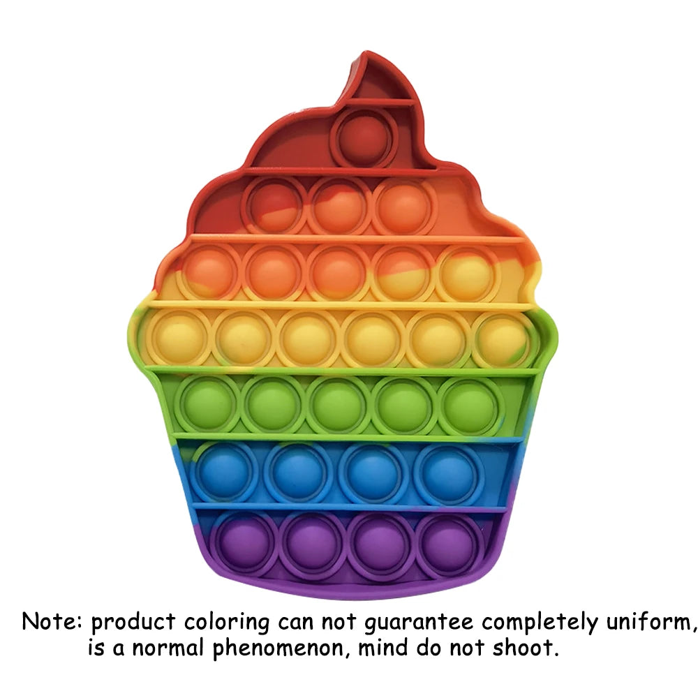 Rainbow Pop Bubble Sensory Toy | Sproščanje stresa in zabava