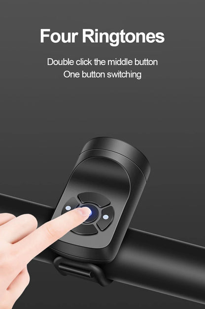 USB polnljiv električni zvonec za kolo in motor – glasen alarm za gorsko, cestno in mestno kolesarjenje