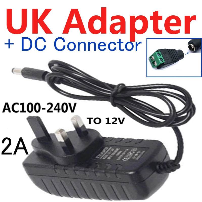 LED svetlobni trak 12V – fleksibilen RGB trak z daljincem in adapterjem | Vodoodporen barvni trak za dekoracijo doma (1–5 m)