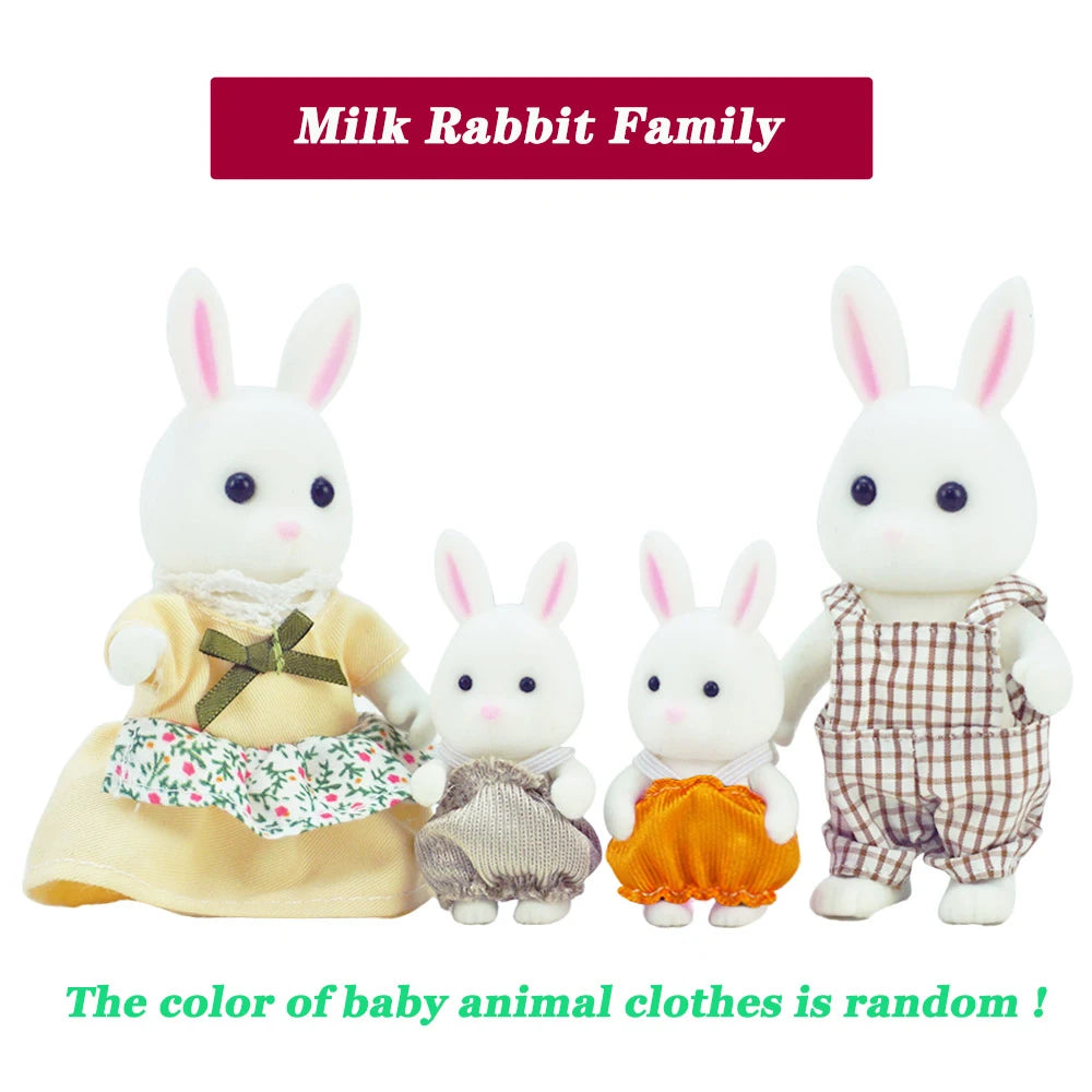 Zajček lutka 1/12 – mikro lutkovna hiška, jelenček, ovčka, slon, veverica – kuhinjski set, mini pohištvo