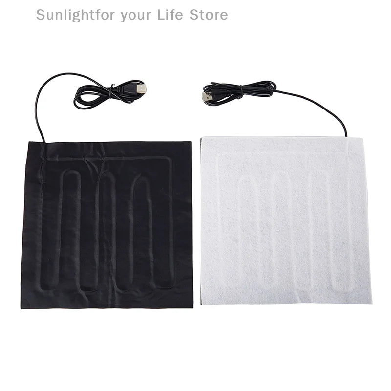 USB ogrevalni pad – 5V ogrevan karbon vlakneni vložek za jakne, mehke blazine in zimske obleke, za toploto in lajšanje bolečin v trebuhu