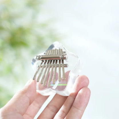 Romantični dar – 8-tipkasta Kalimba v 10 različnih stilih, prenosni prstni klavir za začetnike, Glasbeni obesek in popolno darilo