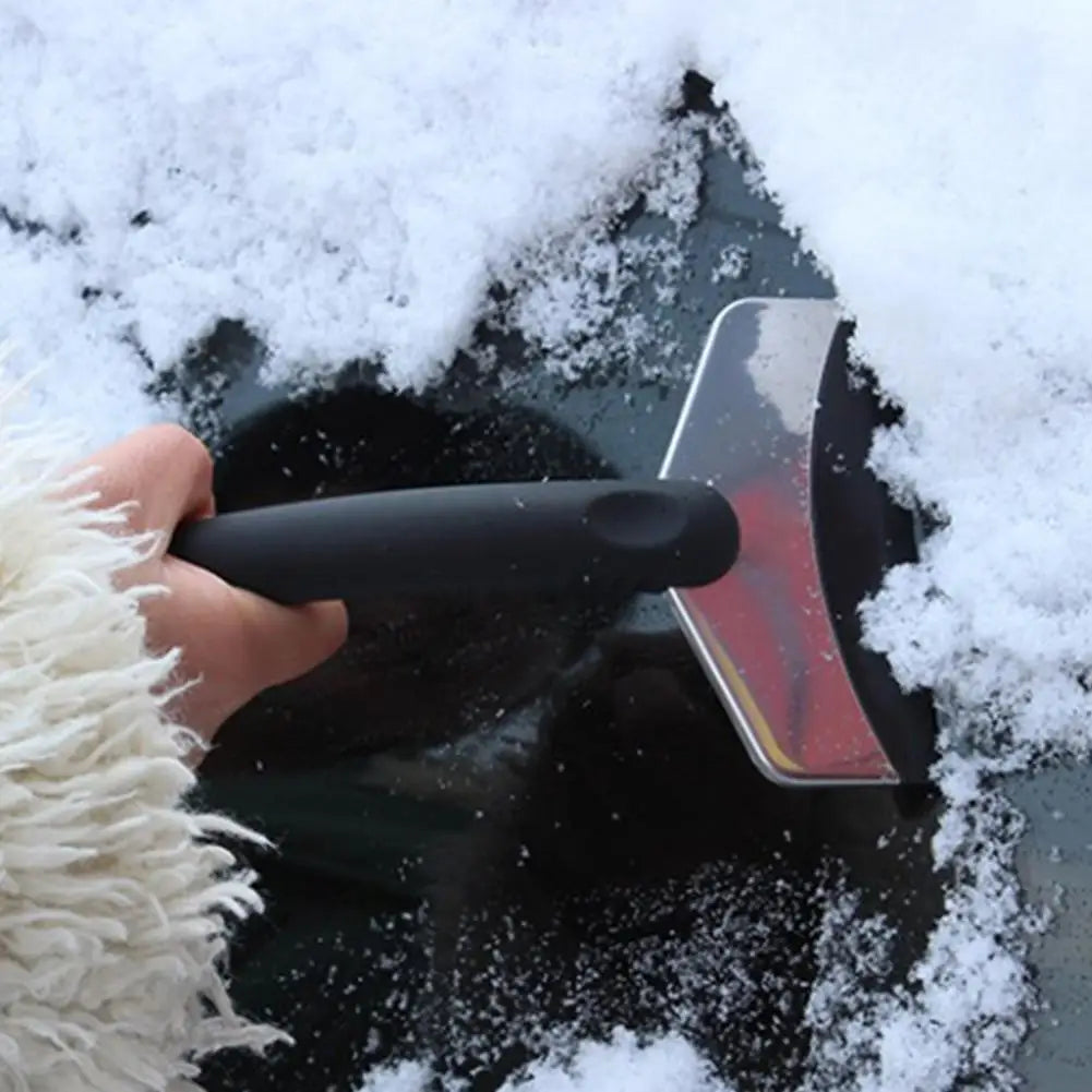 Večnamenska avtomobilska lopatka za sneg in led – nerjaveče jeklo, gumiran ročaj, zimskega čiščenja vetrobranskega stekla in karoserije