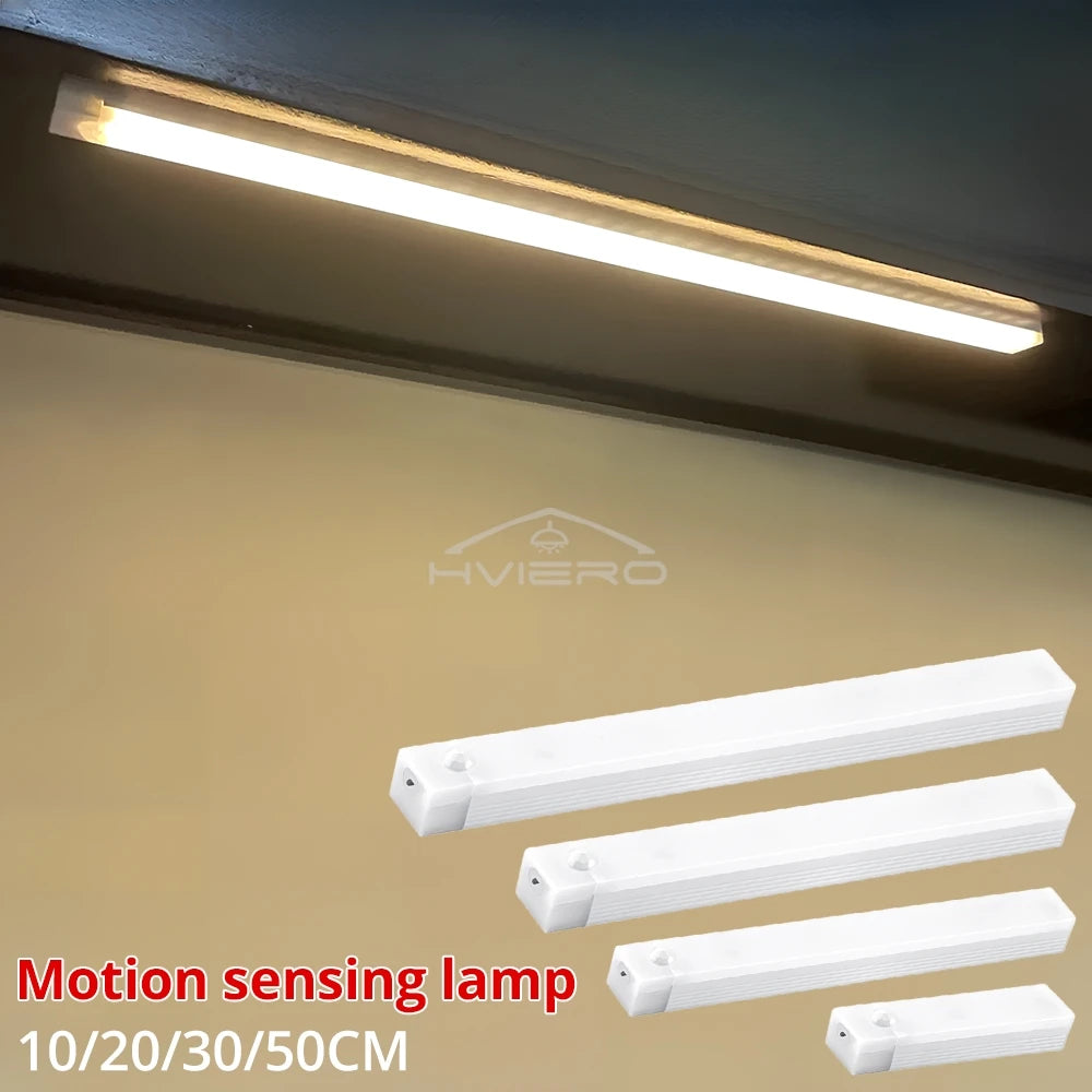 Polnilna LED svetilka z gibanjem – nočna svetloba z indukcijo, prenosna, brezžična, magnetna za omare, kuhinjo, posteljo ali sobo