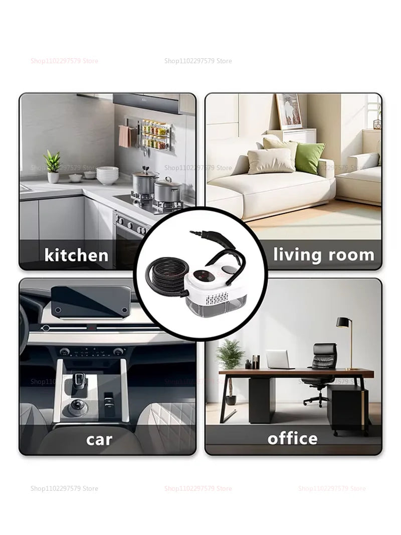 Visokotemperaturni parni čistilec 2500W – z zaslonom na dotik, za gospodinjstvo, klimatske naprave, kuhinjske nape, hitro segrevanje, avte