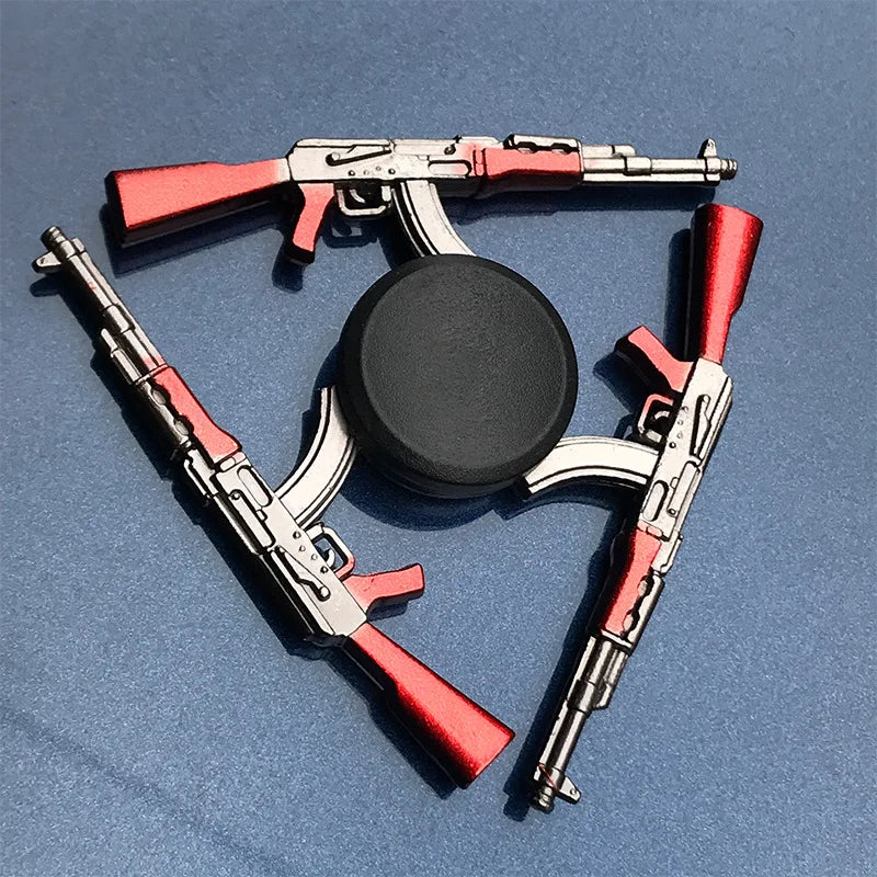 Trpežen kovinski fidget spinner | Antistres zabava za otroke in odrasle