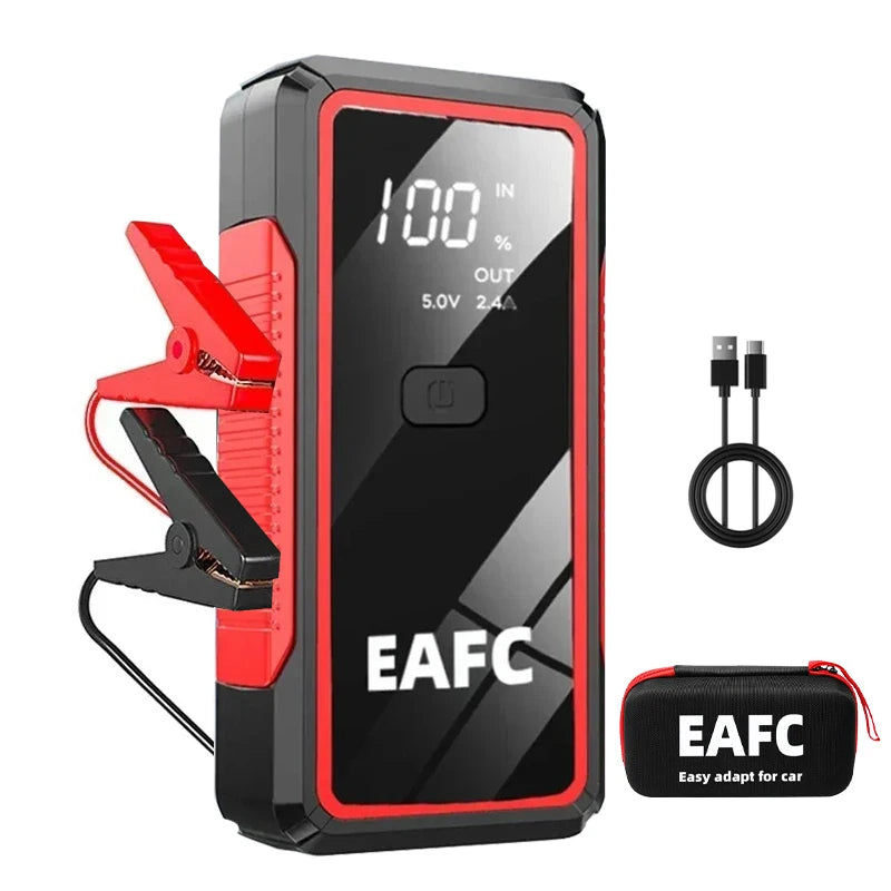 Prenosni avtomobilski starter EAFC 2000A – 20000mAh power bank in booster 12V, univerzalen za bencin in dizel