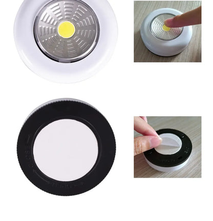 COB LED svetilka pod omaro – brezžična nočna svetilka z lepilnim trakom za kuhinjo, spalnico, omare in predale