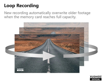 Avto kamera XUSHIDZ Q02 – 1080P Full HD, nočni vid, G-senzor in snemanje v zanki