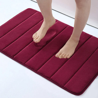 Protizdrsna kopalniška preproga 60x40 cm – hitro vpijanje vode, mehka in udobna