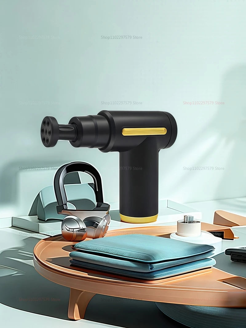 Električna masažna pištola – globinska masaža mišic za sprostitev telesa, vratu, hrbta in ramen, regeneracija po vadbi