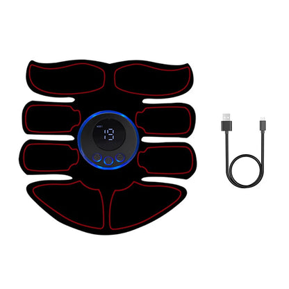 EMS stimulator mišic – USB polnljiv za trebušne mišice (6-pack/8-pack) in boke/ zadnjico, pulzna masaža za toniranje in kurjenje maščob