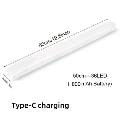 Brezžična LED nočna svetilka s senzorjem gibanja – USB Type-C, polnilna, za kuhinjske omare in pulti