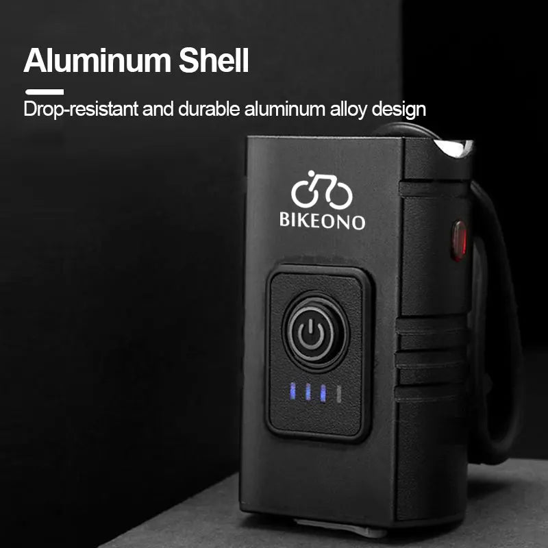 T6 LED prednja in zadnja kolesarska luč – USB polnilna, 1000LM, za gorska, cestna kolesa in skuterje