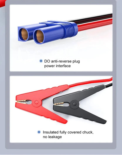 Prenosni avtomobilski starter EAFC 2000A – 20000mAh power bank in booster 12V, univerzalen za bencin in dizel