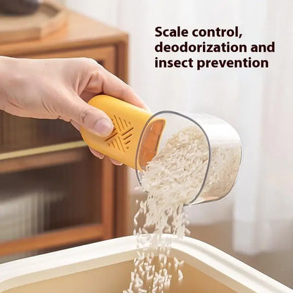 Kuhinjska zajemalka za riž – večnamenska merilna žlica z lestvico, odpornost proti vlagi in škodljivcem