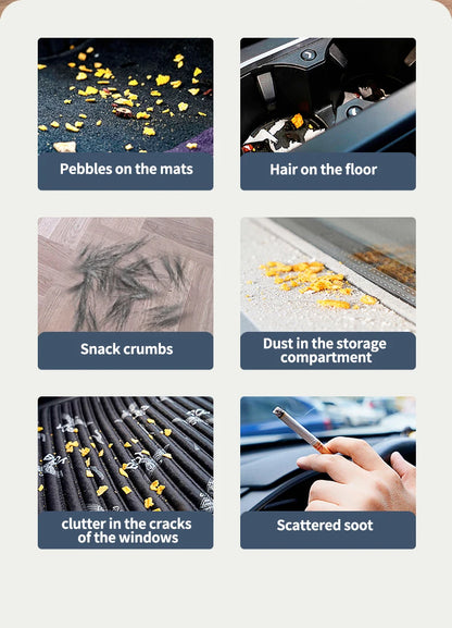 Brezžični ročni sesalnik za avto in dom – 120W močno sesanje, 50000Pa moč, 2000mAh baterija