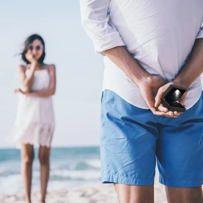 LED nakitna škatlica – elegantna svetlobna predstavitev za uhane, ogrlice in prstane, popolno darilo za zaroko ali posebne priložnosti