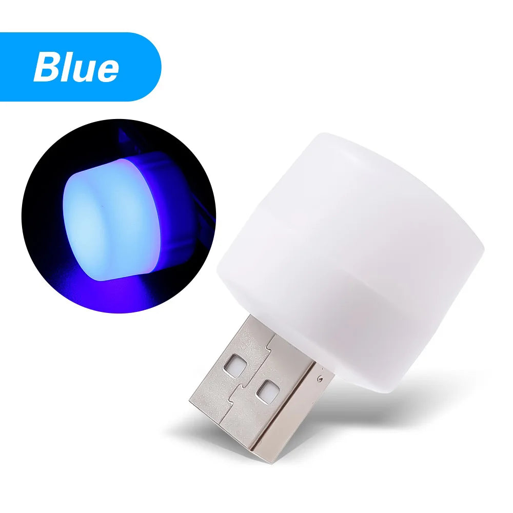 5 kosov USB LED svetilk – 5V 1W, super svetle, varne za oči, za branje, računalnik, mobilno polnjenje, nočna svetloba za dom