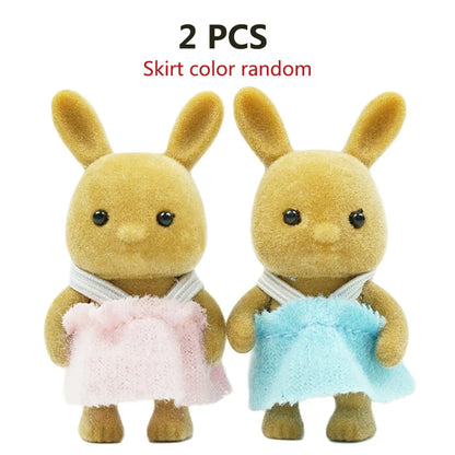 Zajček lutka 1/12 – mikro lutkovna hiška, jelenček, ovčka, slon, veverica – kuhinjski set, mini pohištvo