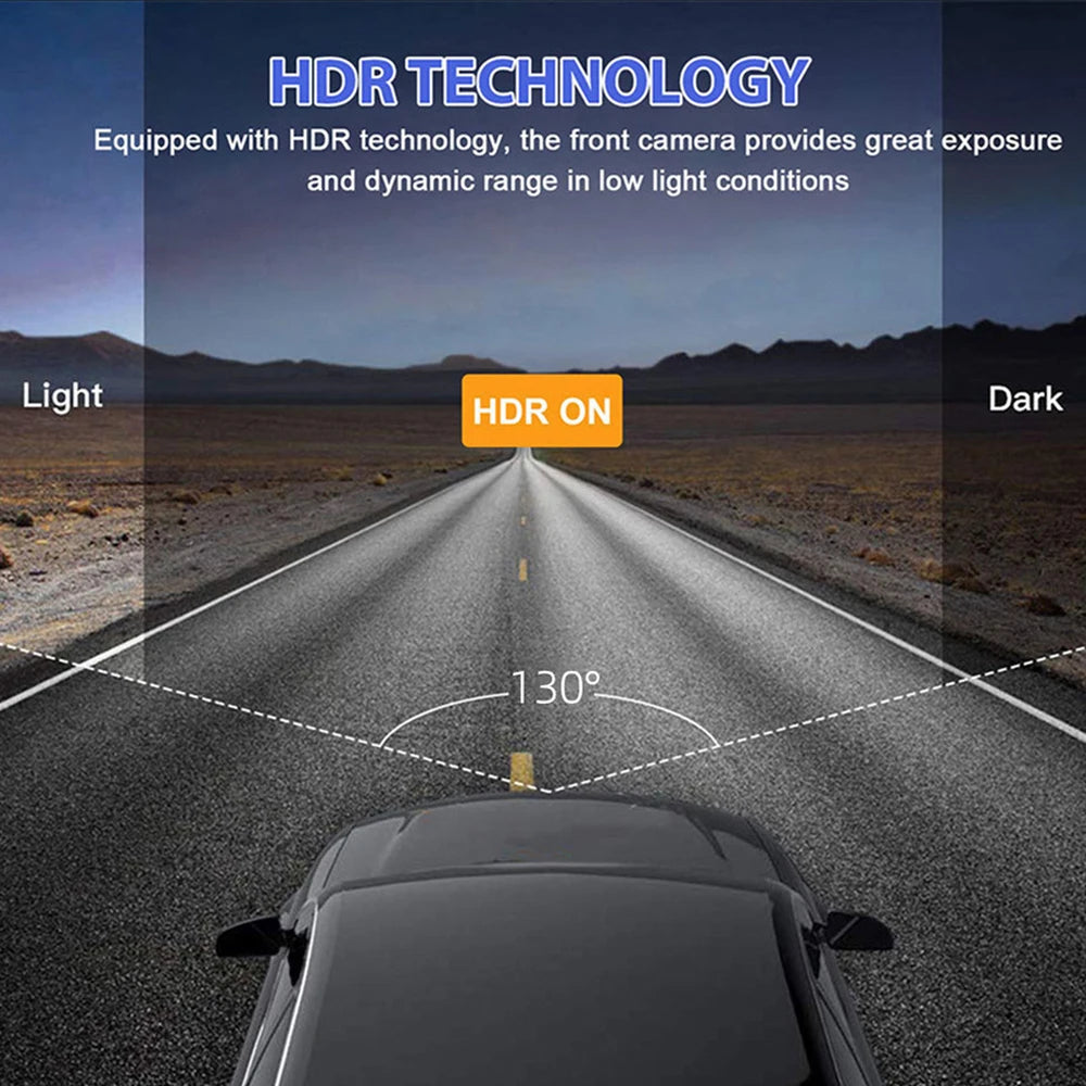 Avto kamera z nočnim IR vidom, zanko snemanja in 2" IPS zaslonom – 1080P, 3 kamere, DVR snemalnik