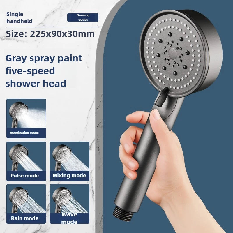 Ročni tuš s 5 načini pršenja – visok pritisk, varčna poraba vode, enostavna montaža