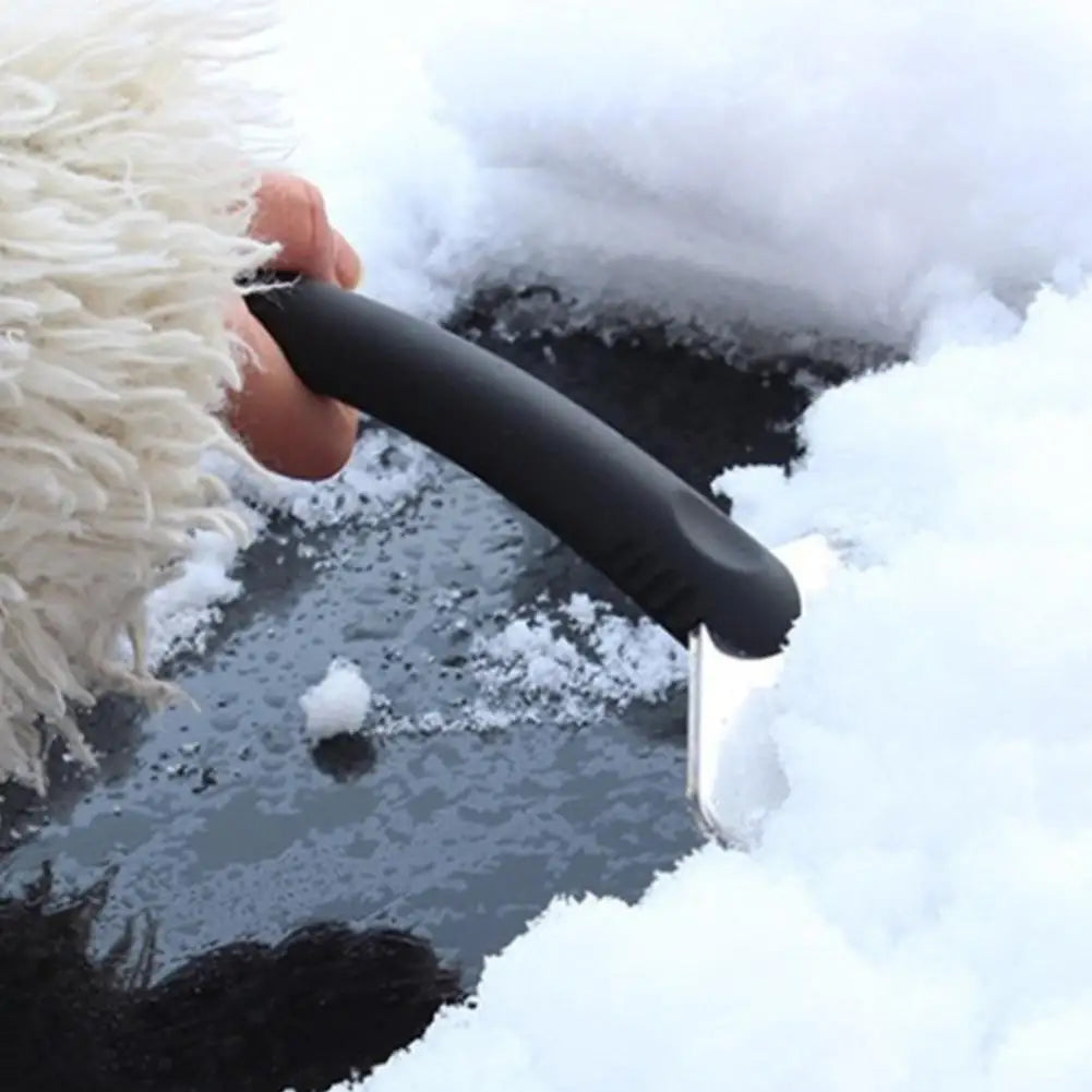 Večnamenska avtomobilska lopatka za sneg in led – nerjaveče jeklo, gumiran ročaj, zimskega čiščenja vetrobranskega stekla in karoserije