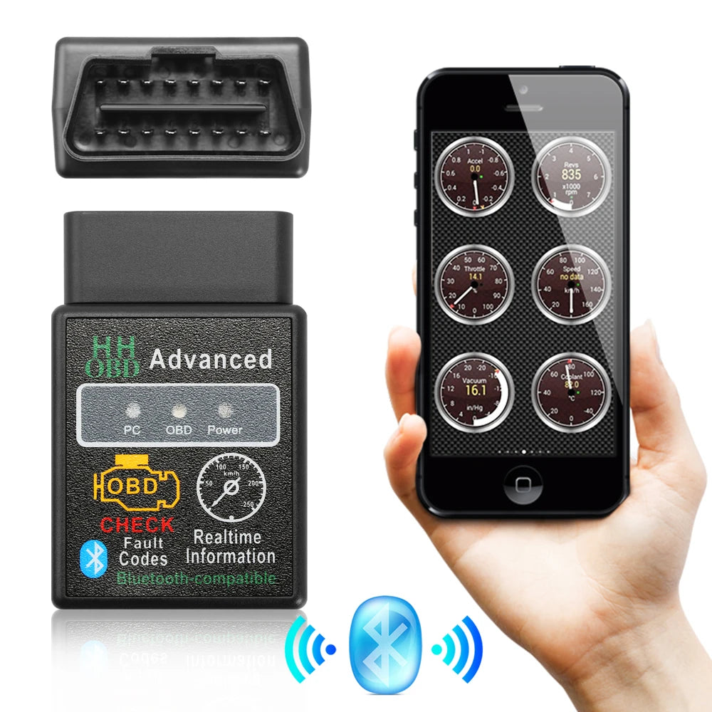 ELM327 Bluetooth OBD2 diagnostično orodje – brezžični avto skener za VW Polo, Golf, Passat, Beetle in druge modele