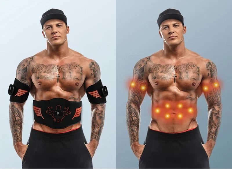 EMS stimulator mišic – trener trebuha, rok in nog za vadbo, izgubo teže in oblikovanje telesa doma