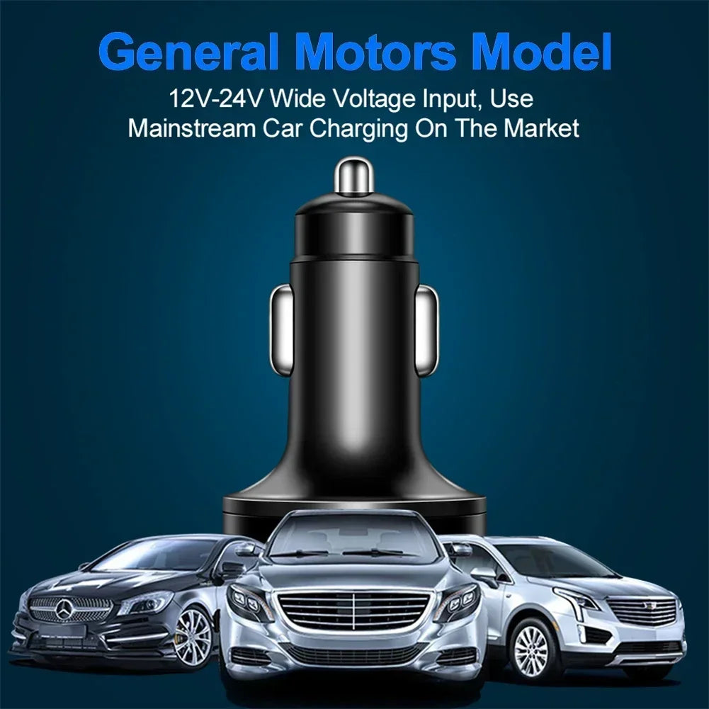 250W avto polnilec z 4 USB vhodi – QC3.0, PD Type-C, digitalni prikaz napetosti