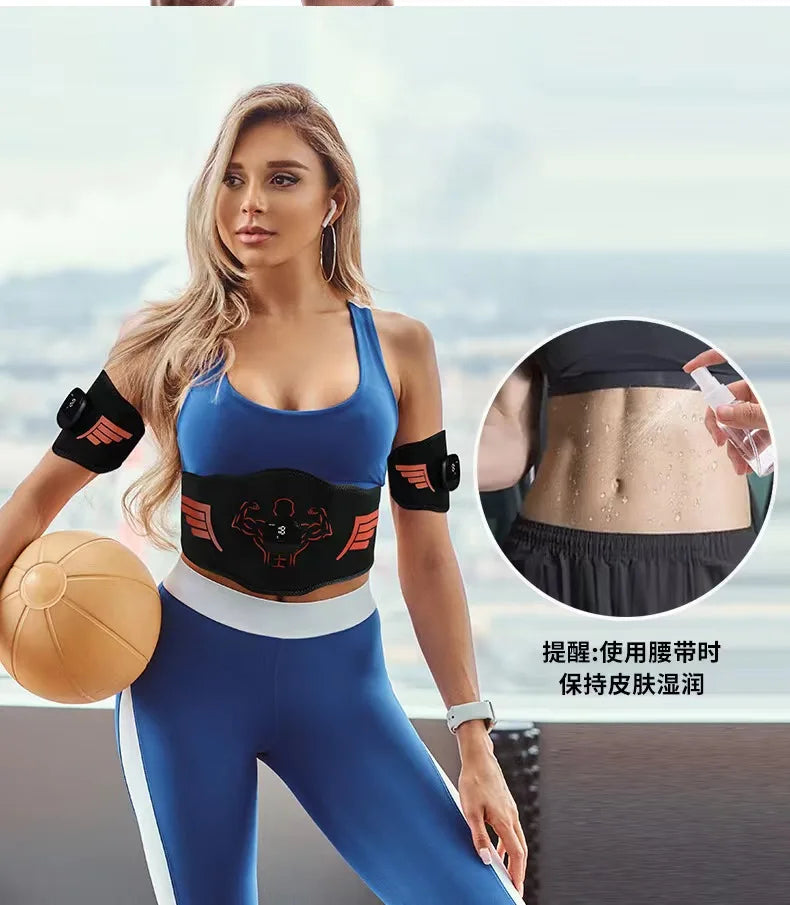 EMS stimulator mišic – trener trebuha, rok in nog za vadbo, izgubo teže in oblikovanje telesa doma