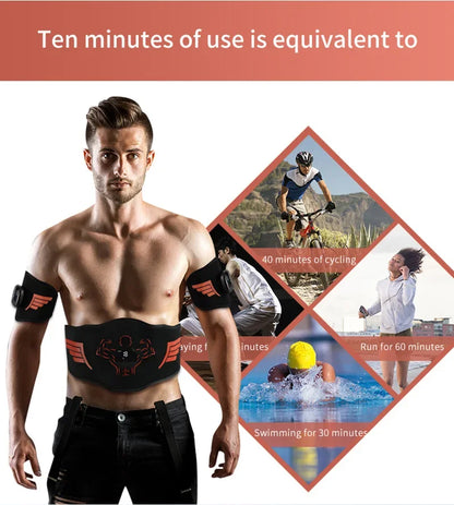 EMS stimulator mišic – trener trebuha, rok in nog za vadbo, izgubo teže in oblikovanje telesa doma