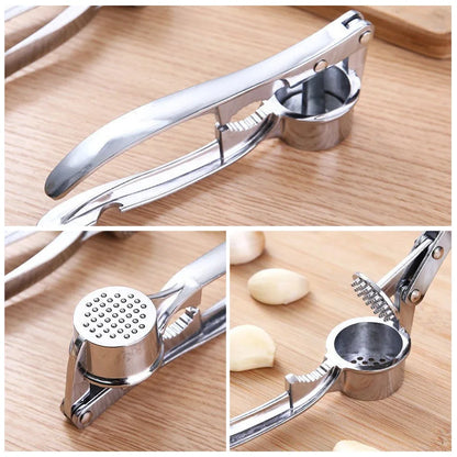 Večnamenski stiskalnik za česen in orehe – ročni mlinček in stiskalnik, kuhinjski pripomoček iz aluminijaste zlitine