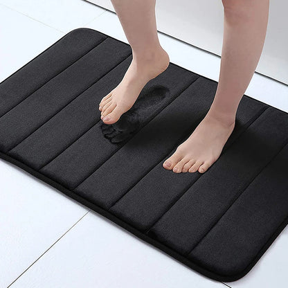 Protizdrsna kopalniška preproga 60x40 cm – hitro vpijanje vode, mehka in udobna