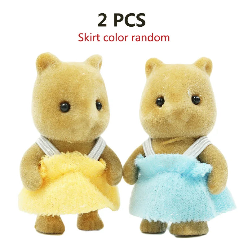 Zajček lutka 1/12 – mikro lutkovna hiška, jelenček, ovčka, slon, veverica – kuhinjski set, mini pohištvo