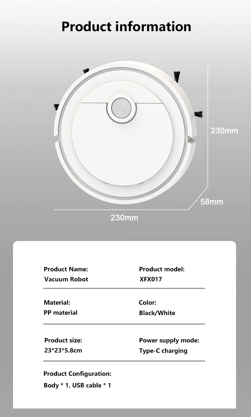 Midea 3-v-1 pametni robotski sesalnik – sesanje, pometanje in mokro čiščenje z močjo 6000Pa
