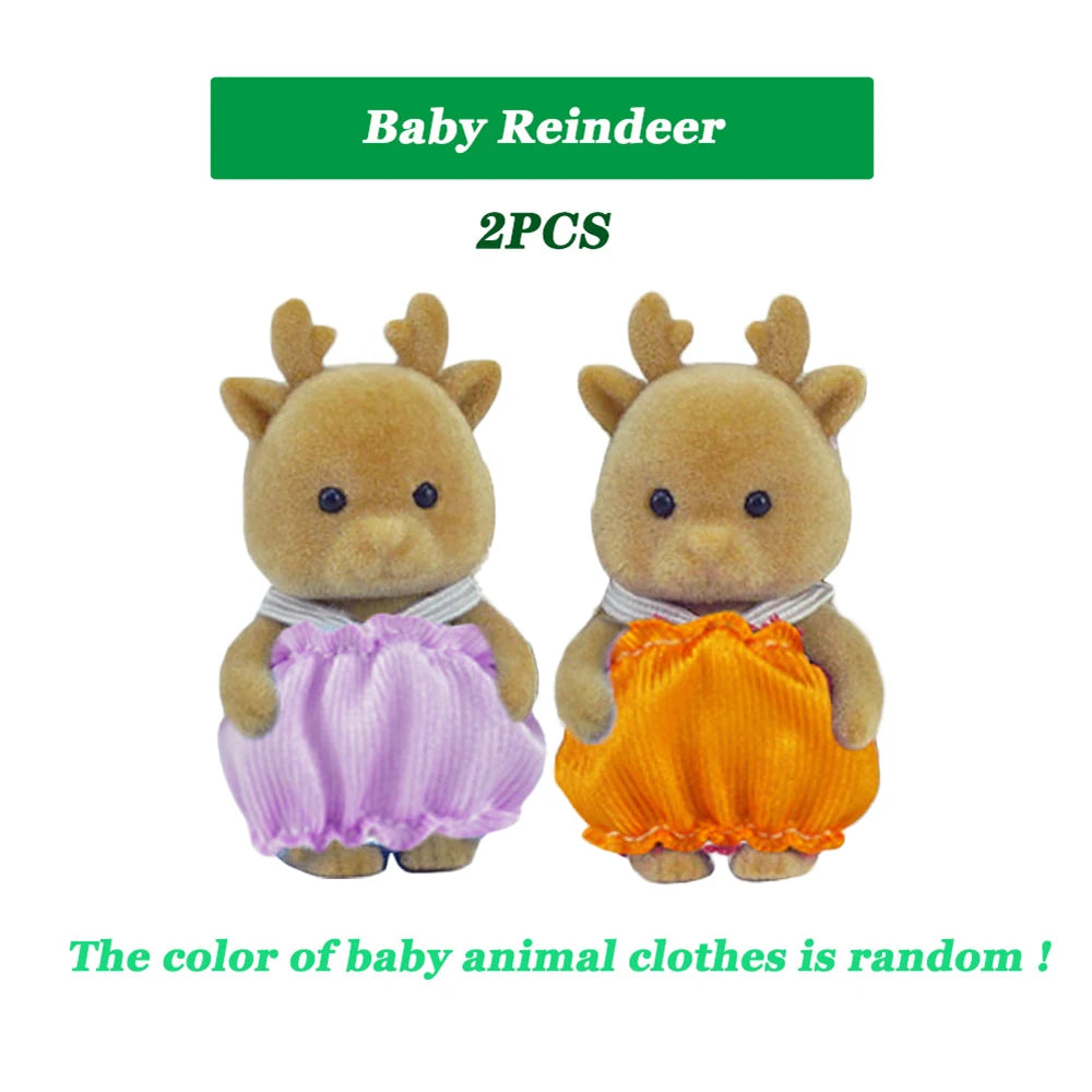 Zajček lutka 1/12 – mikro lutkovna hiška, jelenček, ovčka, slon, veverica – kuhinjski set, mini pohištvo