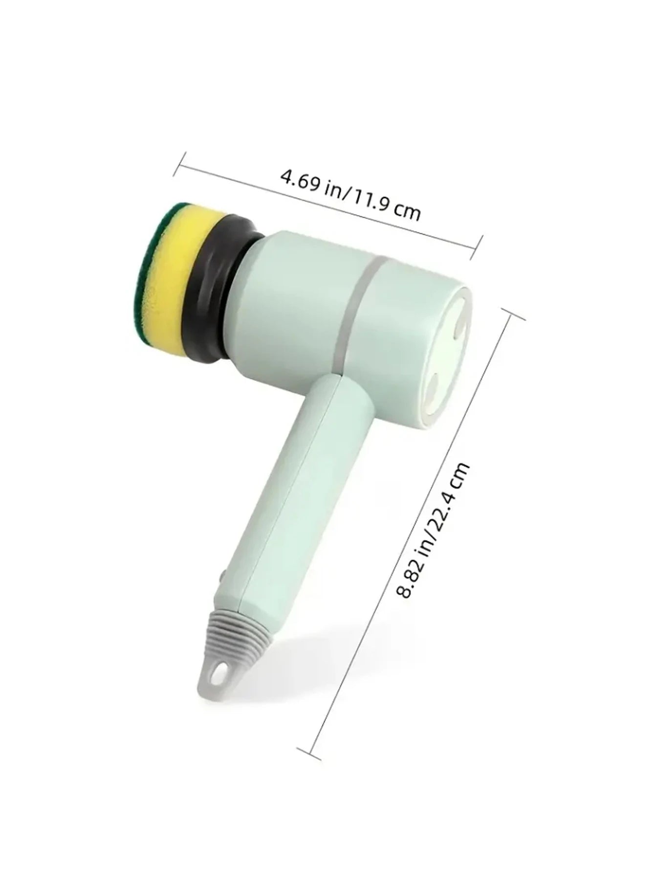 Električna čistilna krtača 3-v-1 – brezžična rotacijska krtača za kuhinjo, kopalnico in dom