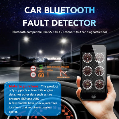 ELM327 Bluetooth OBD2 diagnostično orodje – brezžični avto skener za VW Polo, Golf, Passat, Beetle in druge modele
